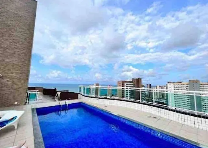 Apartamento Com Piscina No Hooftop, 48M2 - Praia Da Iracema- Fortaleza